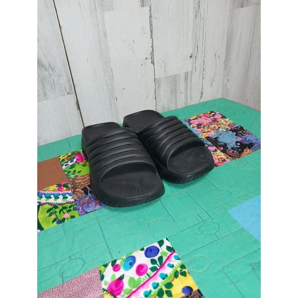 GPOS Mens Size 7 Sport Recovery Sandals Plantar Fasciitis Thick Cushion Slides